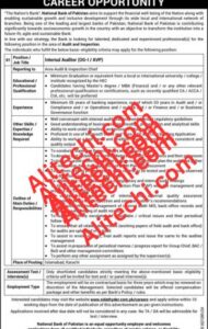 Job Position Available 2024 At National Bank Of Pakistan NBP
